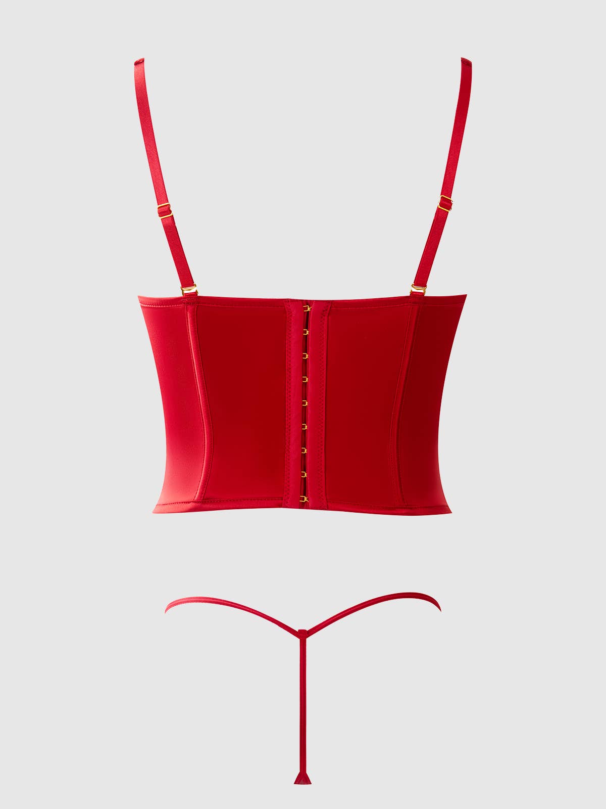 Brigeta Plunge Push Up Bustier Set