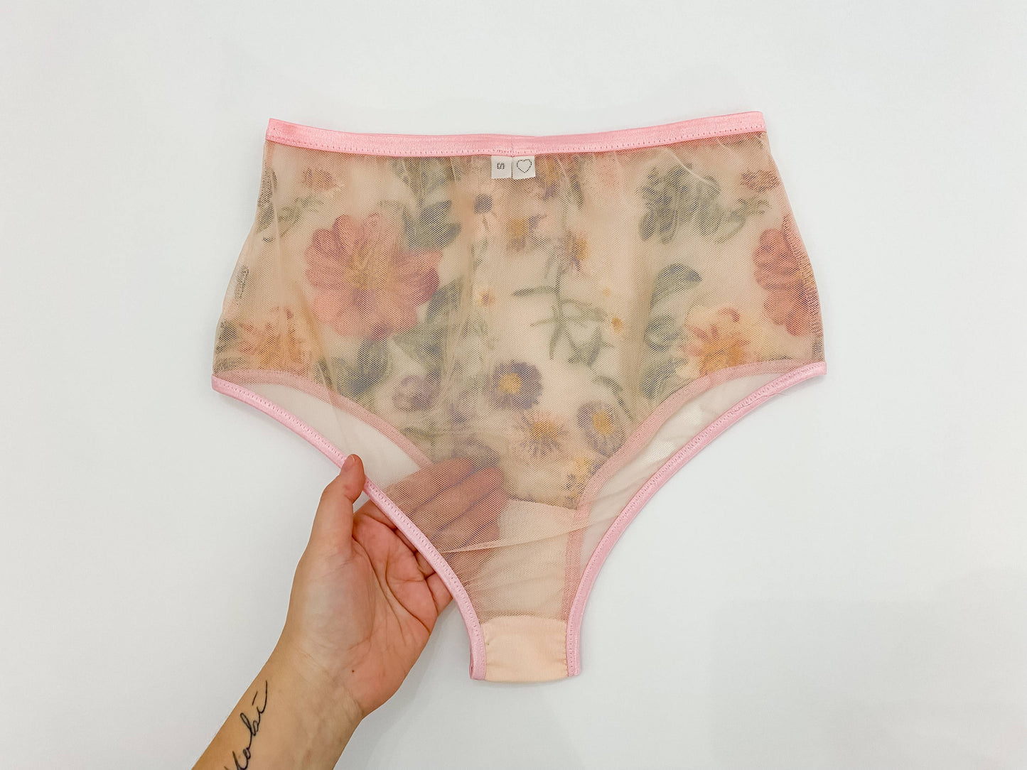 High Rise Brazilian Panty: Wildflowers