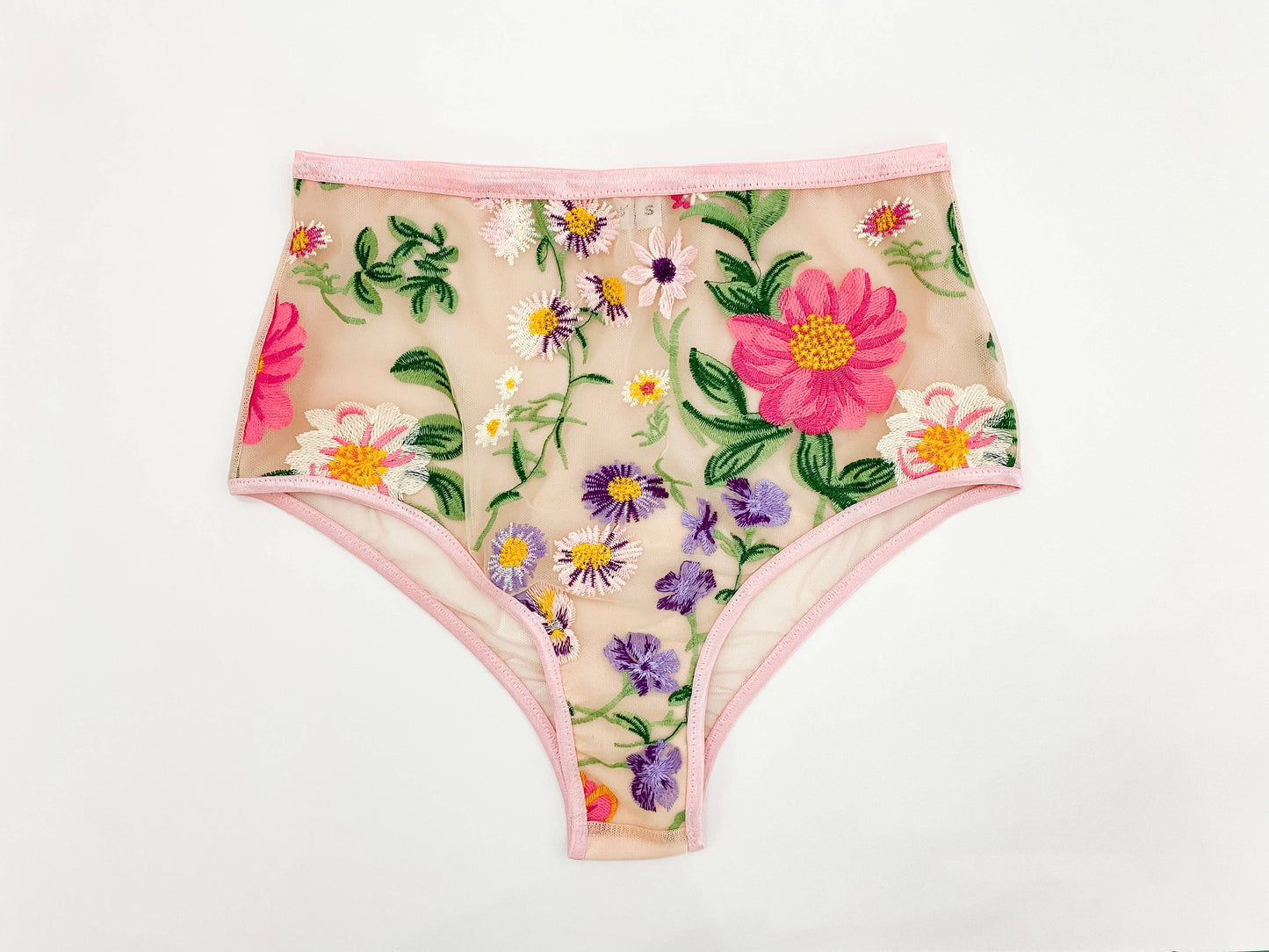 High Rise Brazilian Panty: Wildflowers